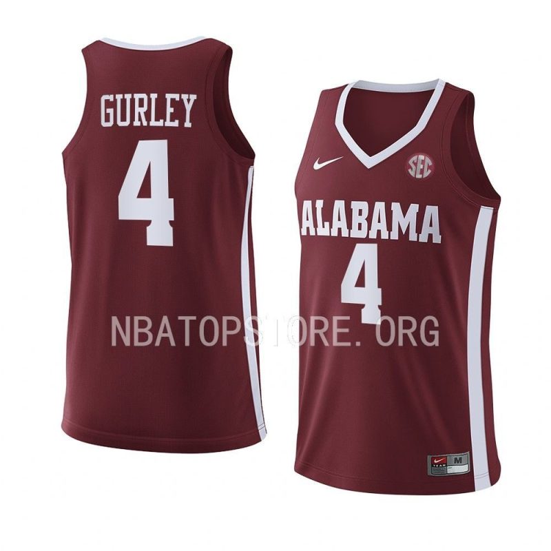 noah gurley jersey replica basketball crimson 2022 23