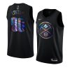 nuggets custom jersey iridescent hwc collection black