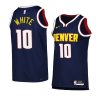 nuggets jack white navy 2022 23icon edition swingman jersey