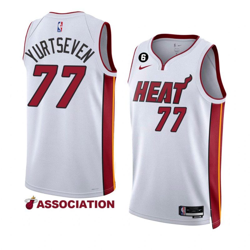 omer yurtseven heatjersey 2022 23association edition whiteno.6 patch