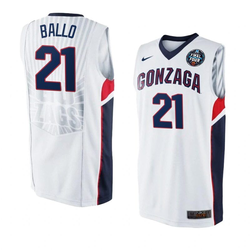 oumar ballo retro jersey march madness final four white