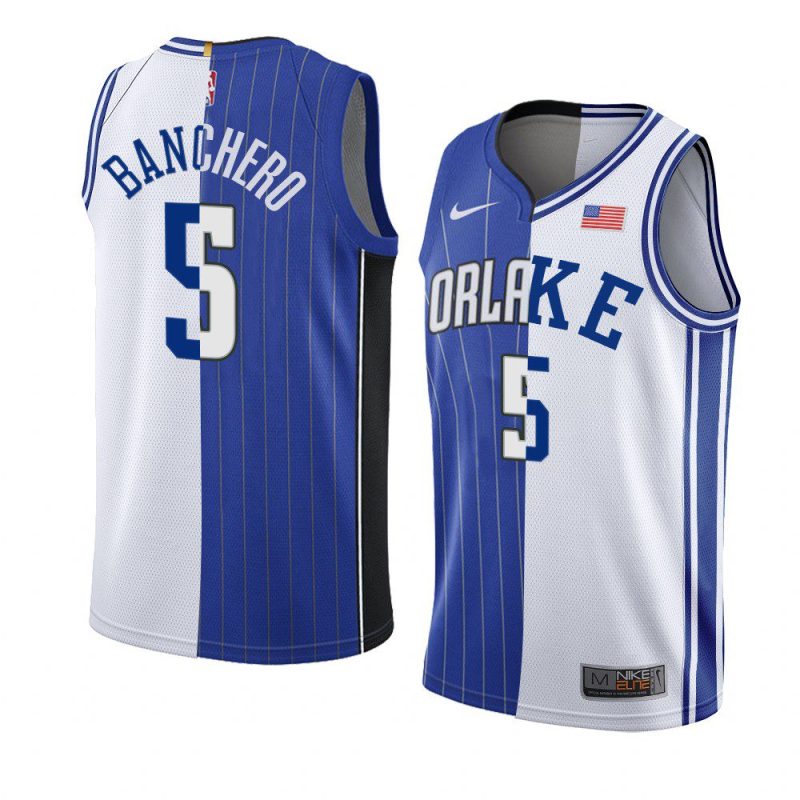 paolo banchero magic x duke split edition blue white 2022 nba draft jersey