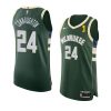 pat connaughton authentic icon jersey 2021 nba finals champions hunter green