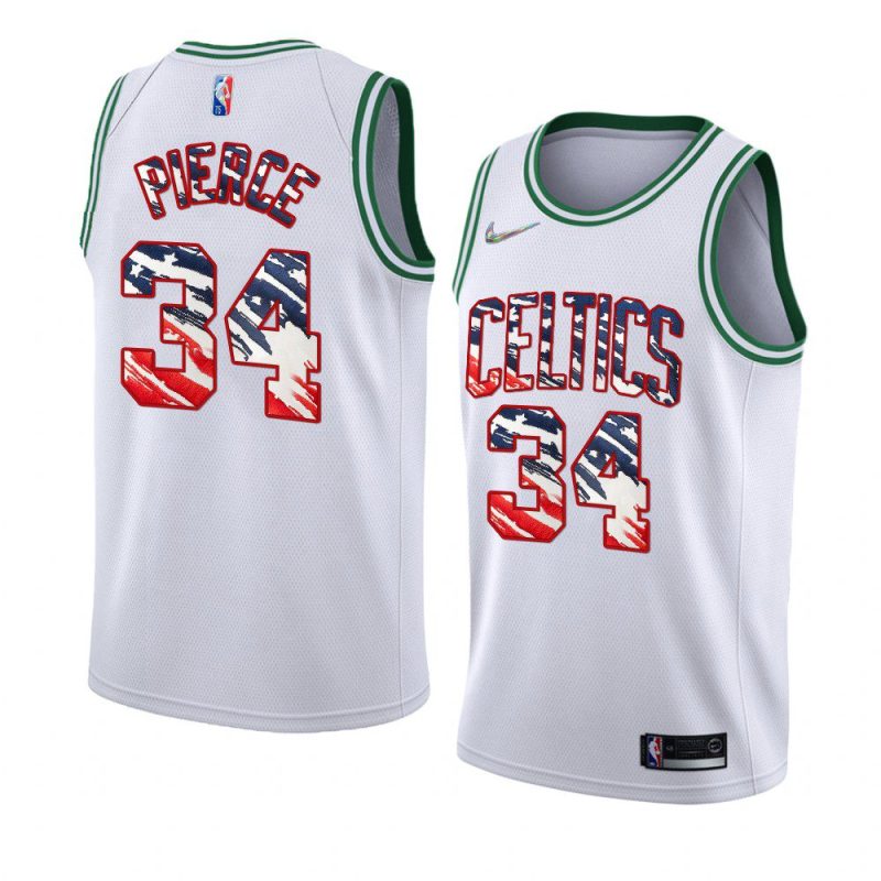 paul pierce america jersey 2022 4th of july white