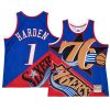 philadelphia 76ers james harden blue red big face 5.0 mentank top