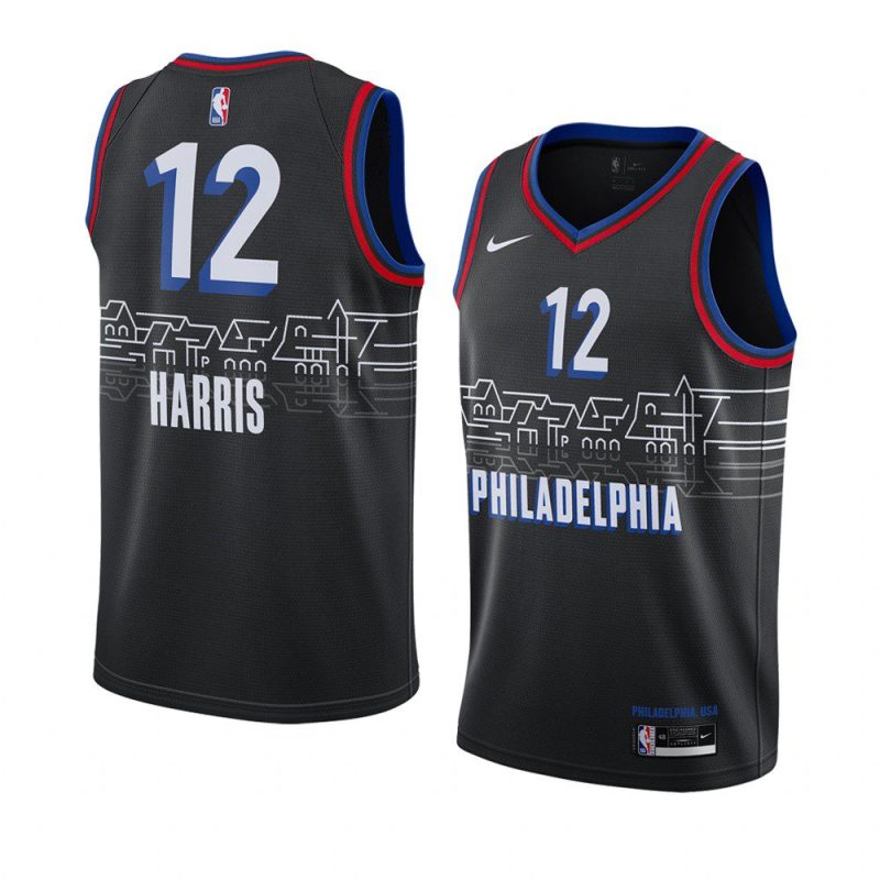 philadelphia 76ers tobias harris black city jersey