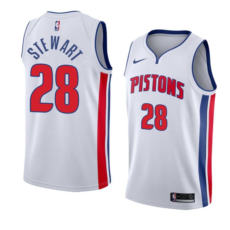 pistons isaiah stewart jersey association white 0a