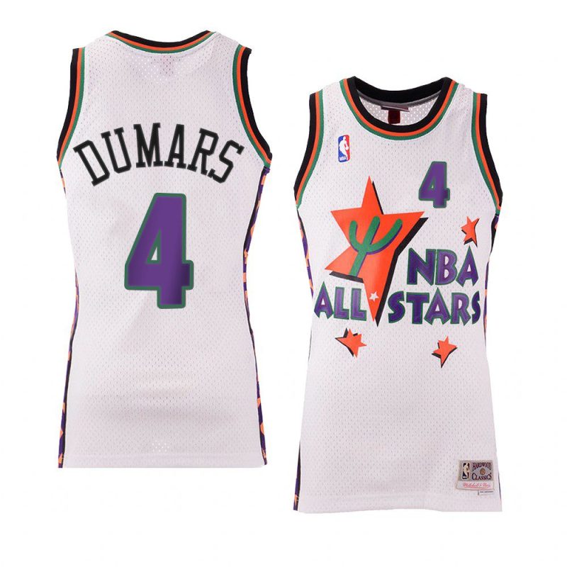 pistons joe dumars jersey 1995 nba all star white