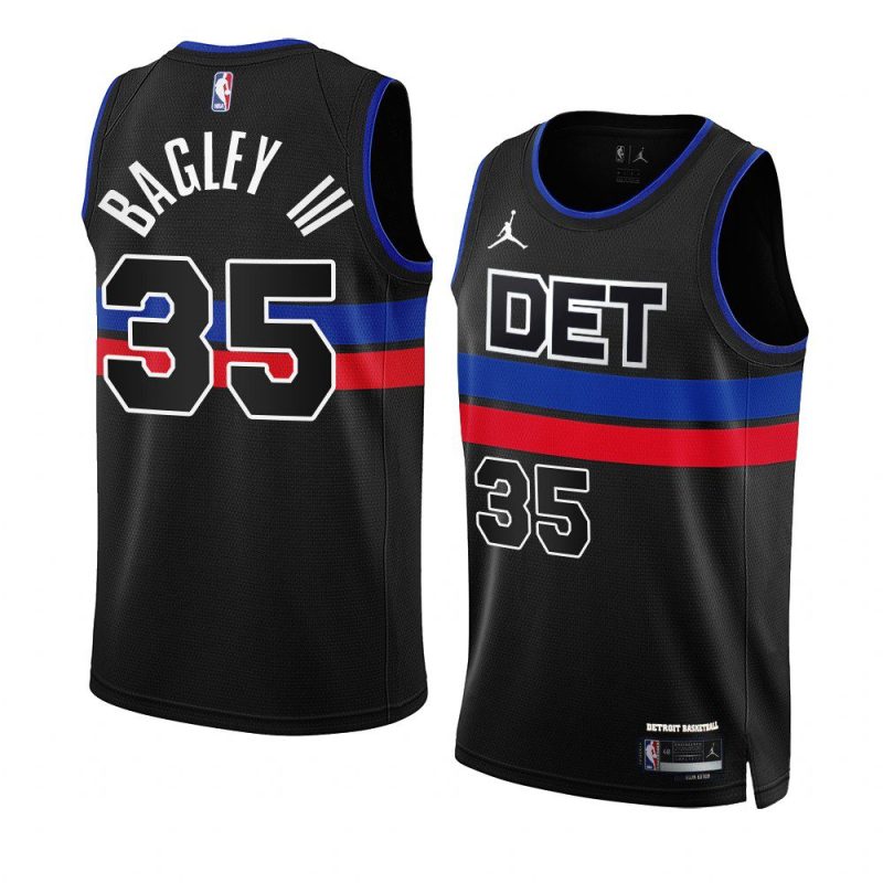 pistons marvin bagley iii black 2022 23statement edition swingman jersey