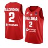 poland fiba eurobasket 2022 aleksander balcerowski red away jersey