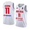 poland fiba eurobasket 2022 aleksander dziewa white home jersey