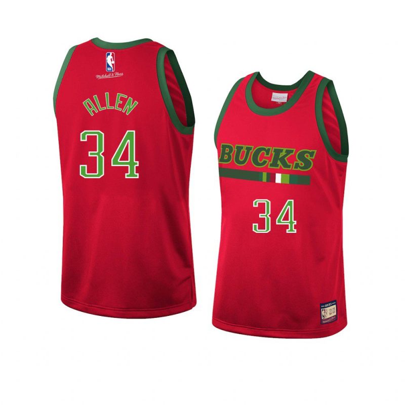 ray allen fashion jersey hardwood classics red