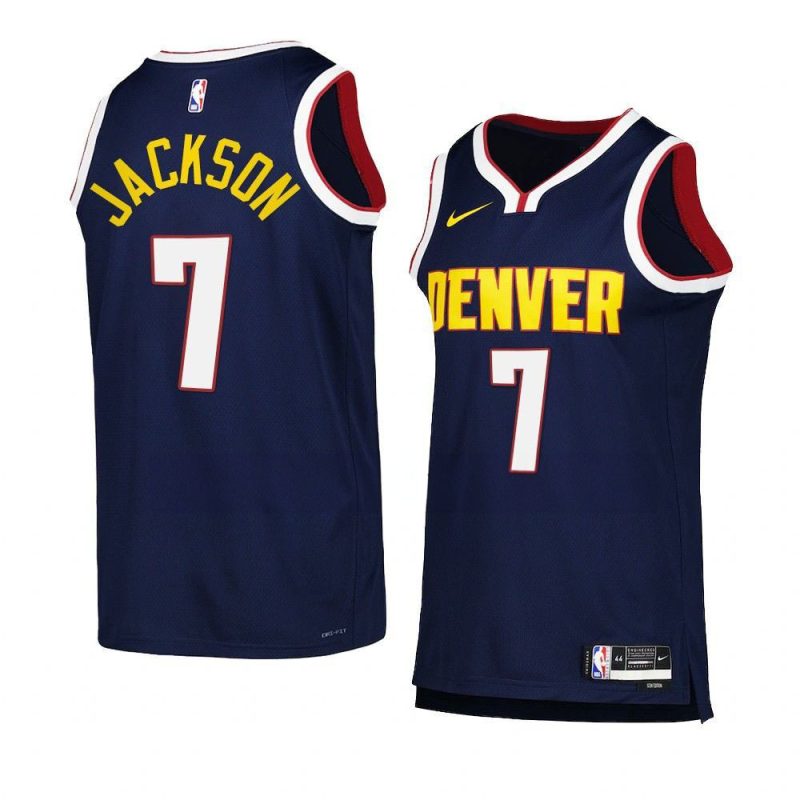 reggie jackson nuggetsjersey 2022 23statement edition navy