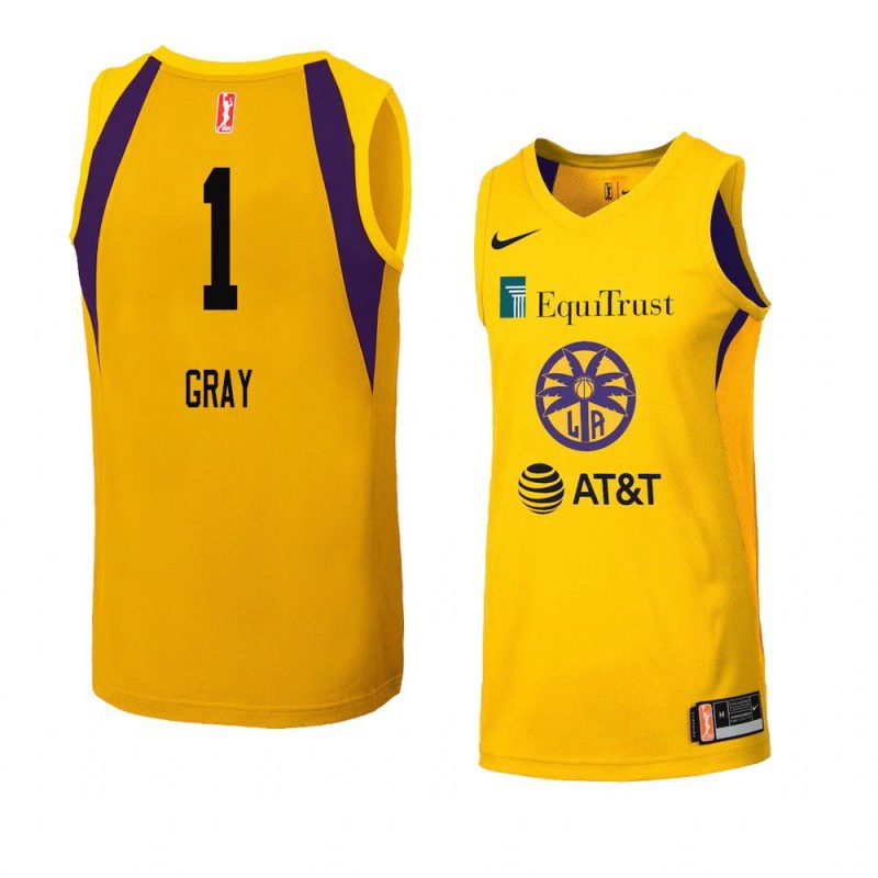 reshanda gray women's jersey swingman yellow 2021