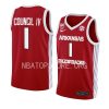 ricky council iv 100 season jersey college basketball red 2022 23