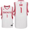 rockets 1 dad logo fathers day home jersey white