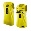 rudy gay 2022 23jazz jersey icon editionauthentic yellow