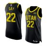 rudy gay 2022 23jazz jersey statement editionauthentic black 0a