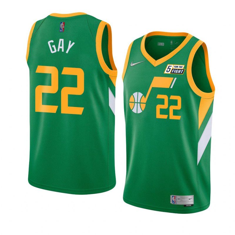 rudy gay jersey earned edition green