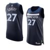 rudy gobert timberwolves jersey authenticicon edition navy