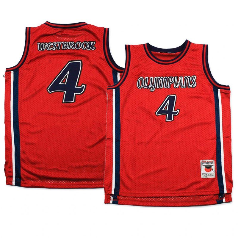 russell westbrook jersey men's high school basketball