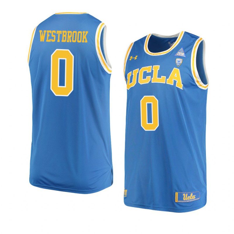 russell westbrook replica performance jersey college basketball blue