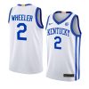 sahvir wheeler elite basketball jersey home white 2022 23