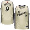 san antonio spurs tony parker christmas swingman jersey cream