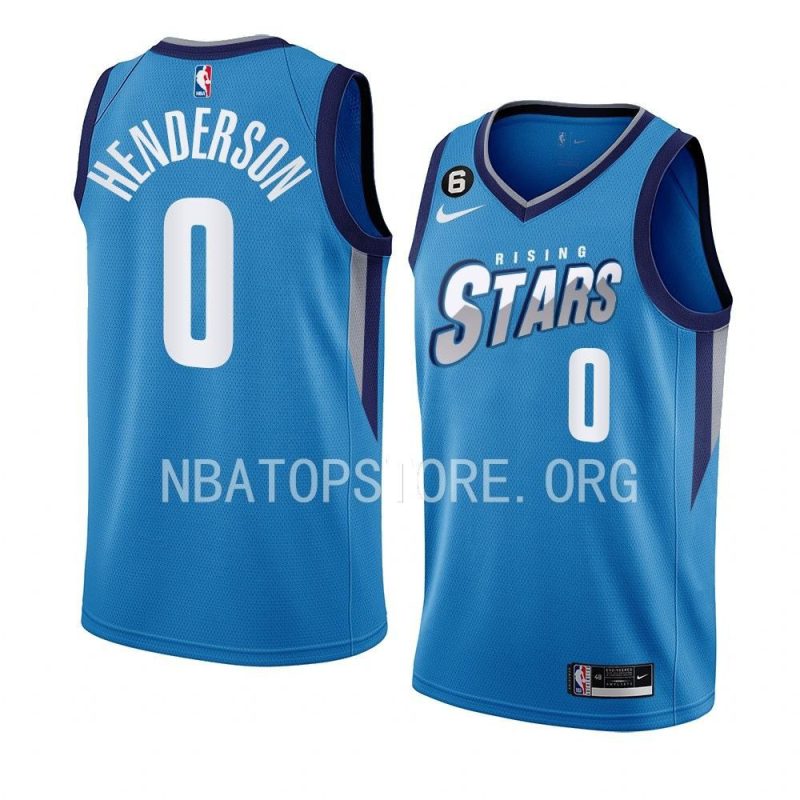 scoot henderson 2023 nba rising stars jersey g league blue