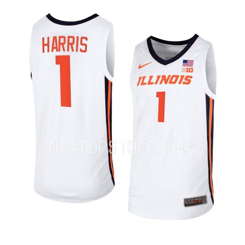 sencire harris basketball jersey home white 2022 23