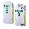 senegal fiba basketball world cup alga ndiaye white home jersey
