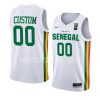 senegal fiba basketball world cup custom white home jersey