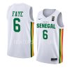 senegal fiba basketball world cup mamadou faye white home jersey