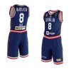 serbia 2023 fiba basketball world cup nemanja bjelica navy shorts set jersey