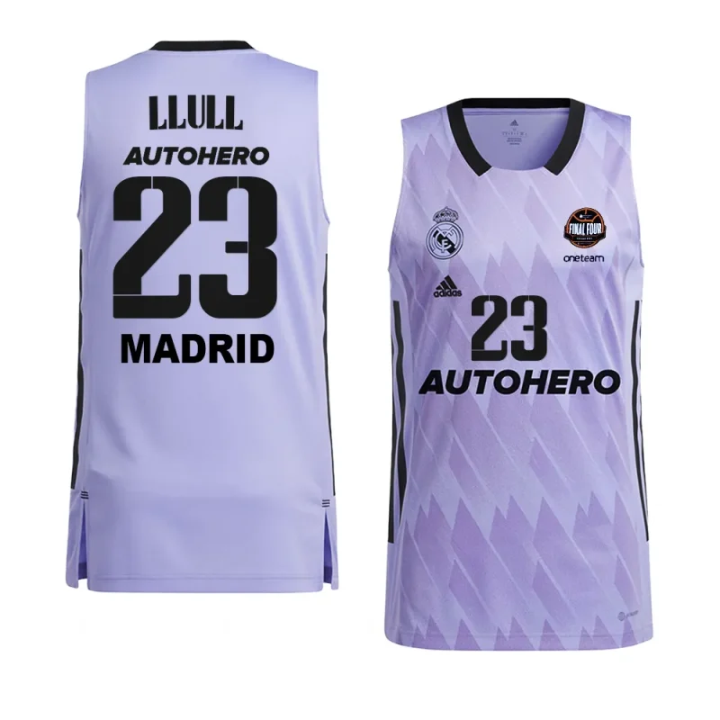 sergio llull real madrid 11th euroleague champions purplejersey purple