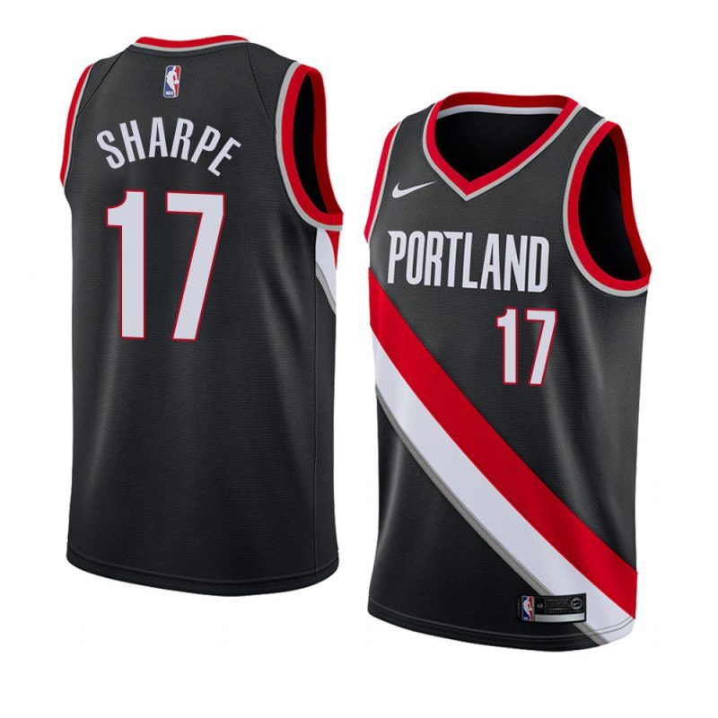 shaedon sharpe blazers icon edition black 2022 nba draft jersey