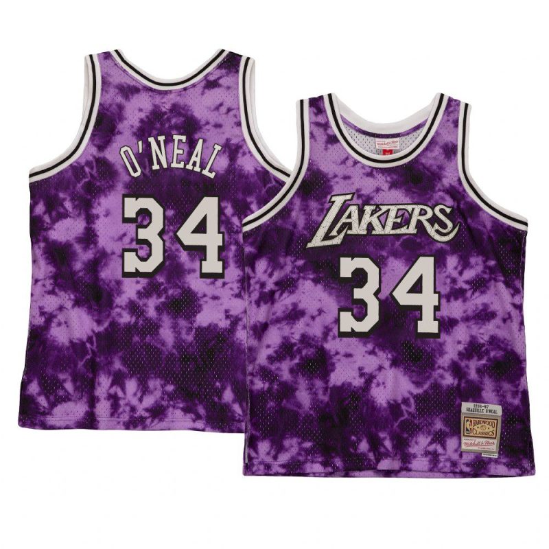 shaquille o'neal jersey galaxy purple