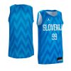 slovenia away custom blue replica jersey