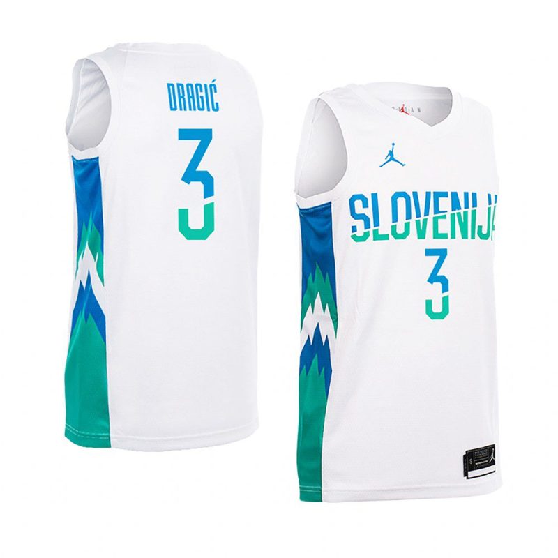 slovenia home goran dragic white replica jersey