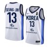 south korea 2022 fiba basketball world cup ha seung jin white home jersey