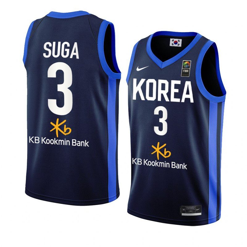 south korea 2022 fiba basketball world cup suga blue away jersey