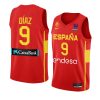 spain 2022 fiba eurobasket final alberto diaz red away jersey