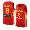spain 2022 fiba eurobasket final dario brizuela red away jersey