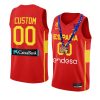 spain champs fiba eurobasket 2022 custom red replica gold medal jersey