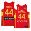 spain team 2023 fiba basketball world cup joel parra red champions patch jersey
