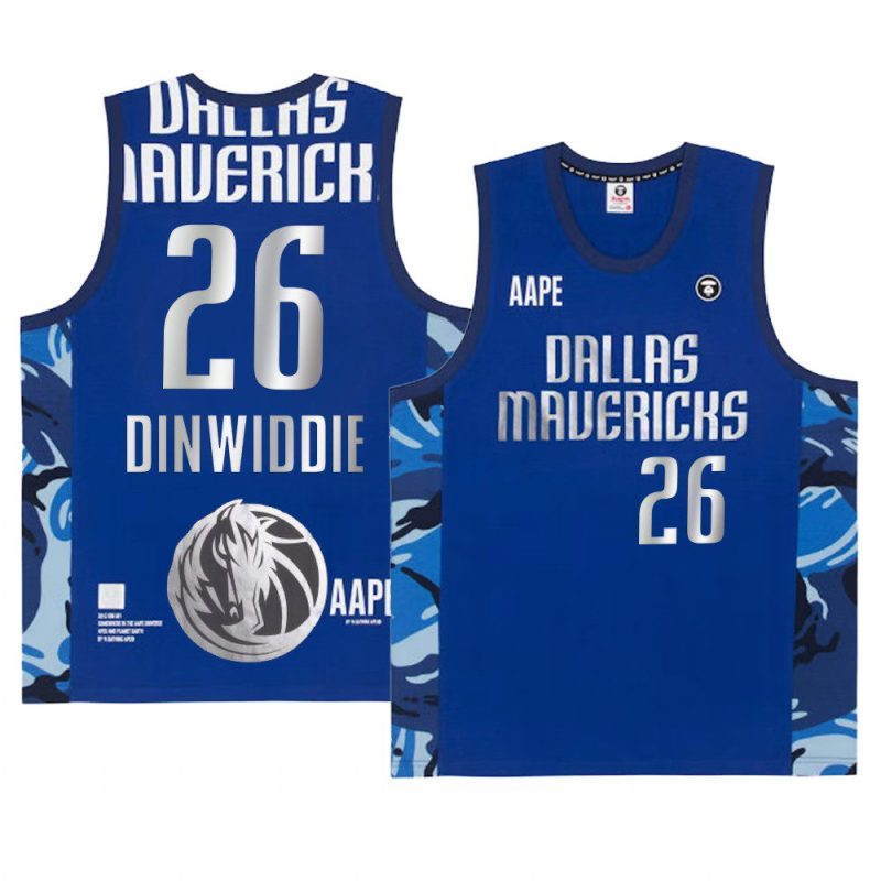 spencer dinwiddie fashion tank top aape x nba style ape face blue