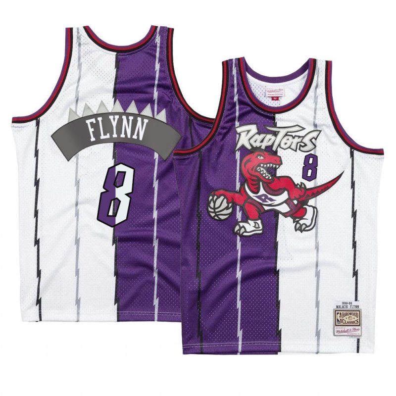 split malachi flynn jersey hardwood classics purple