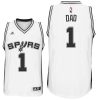 spurs 1 dad logo fathers day home jersey white