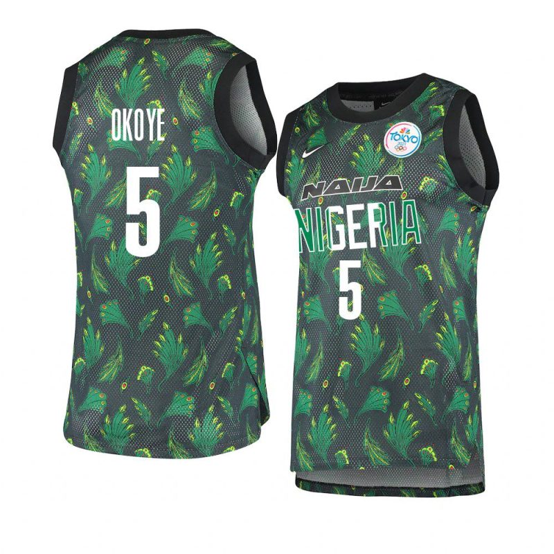 stan okoye replica jersey 2021 tokyo olymipcs green black