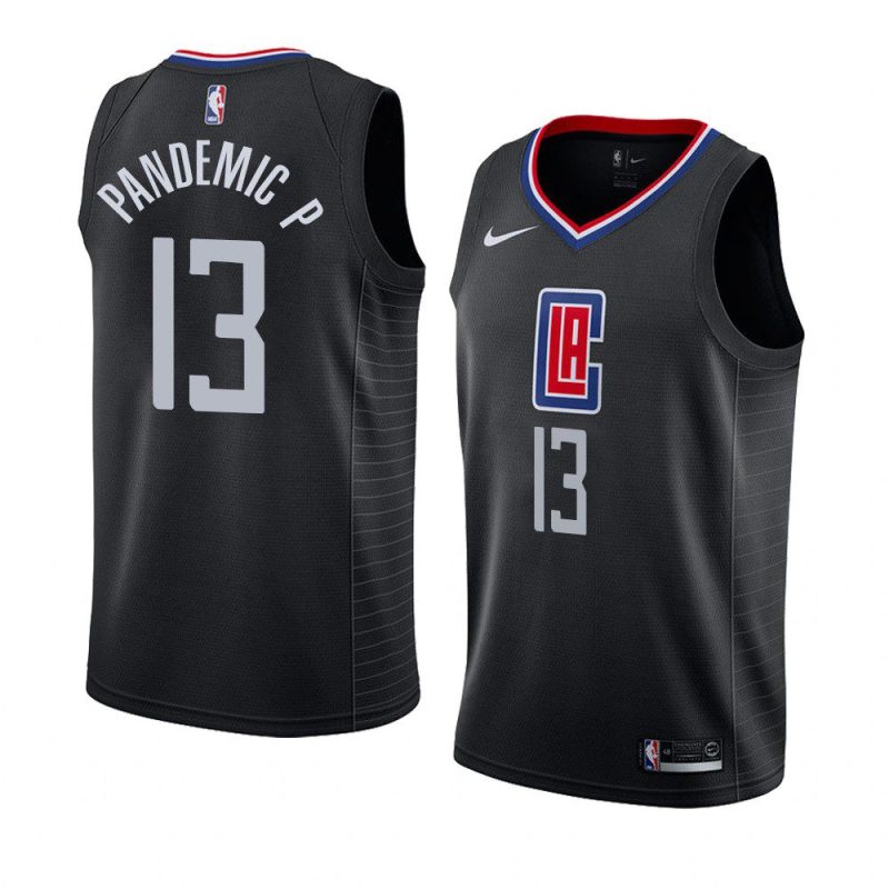 statement paul george jersey pandemic p official nickname black